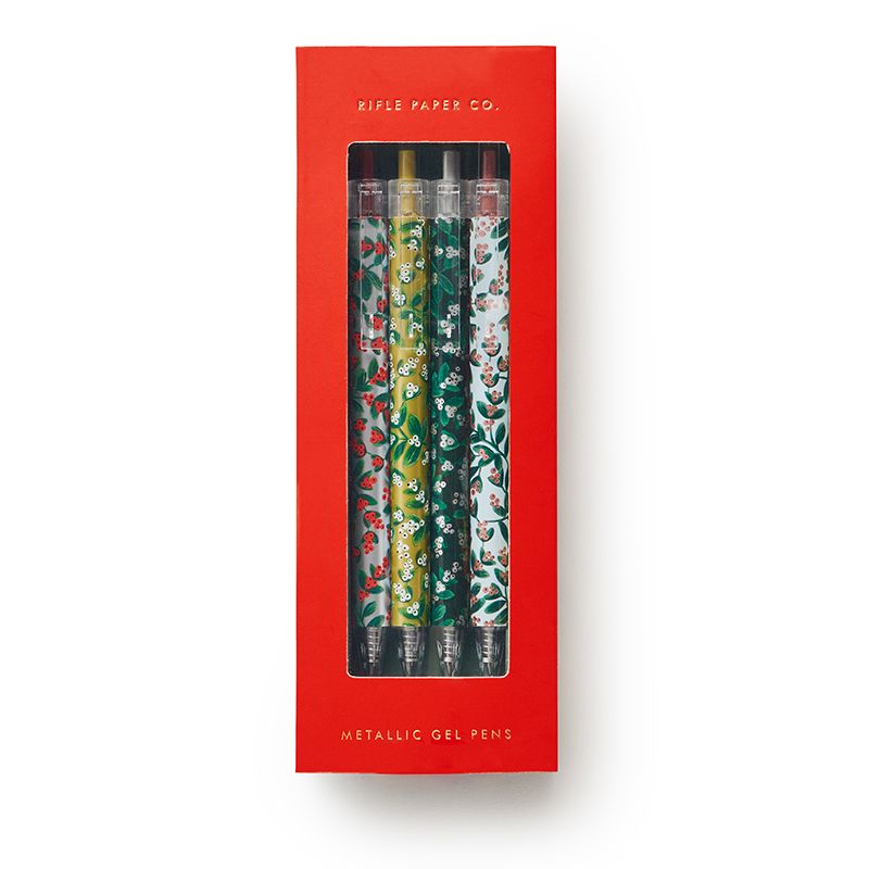 rifle-paper-co-mistletoe-metallic-gen-pen-set-packaged