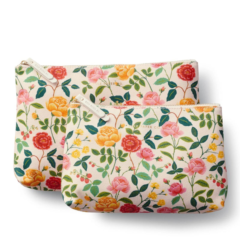 rifle-paper-roses-zippered-pouch-set