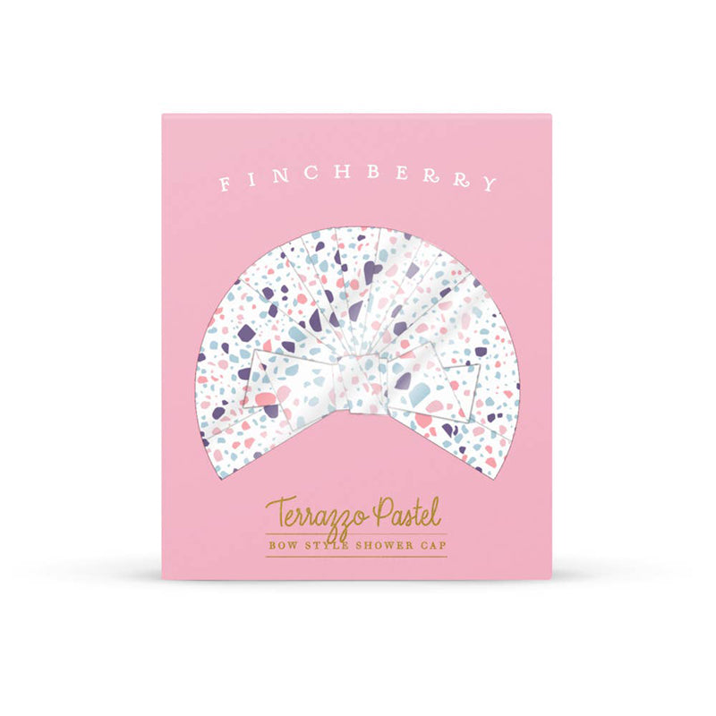 finchberry-terrazzo-pastel-bow-style-shower-cap