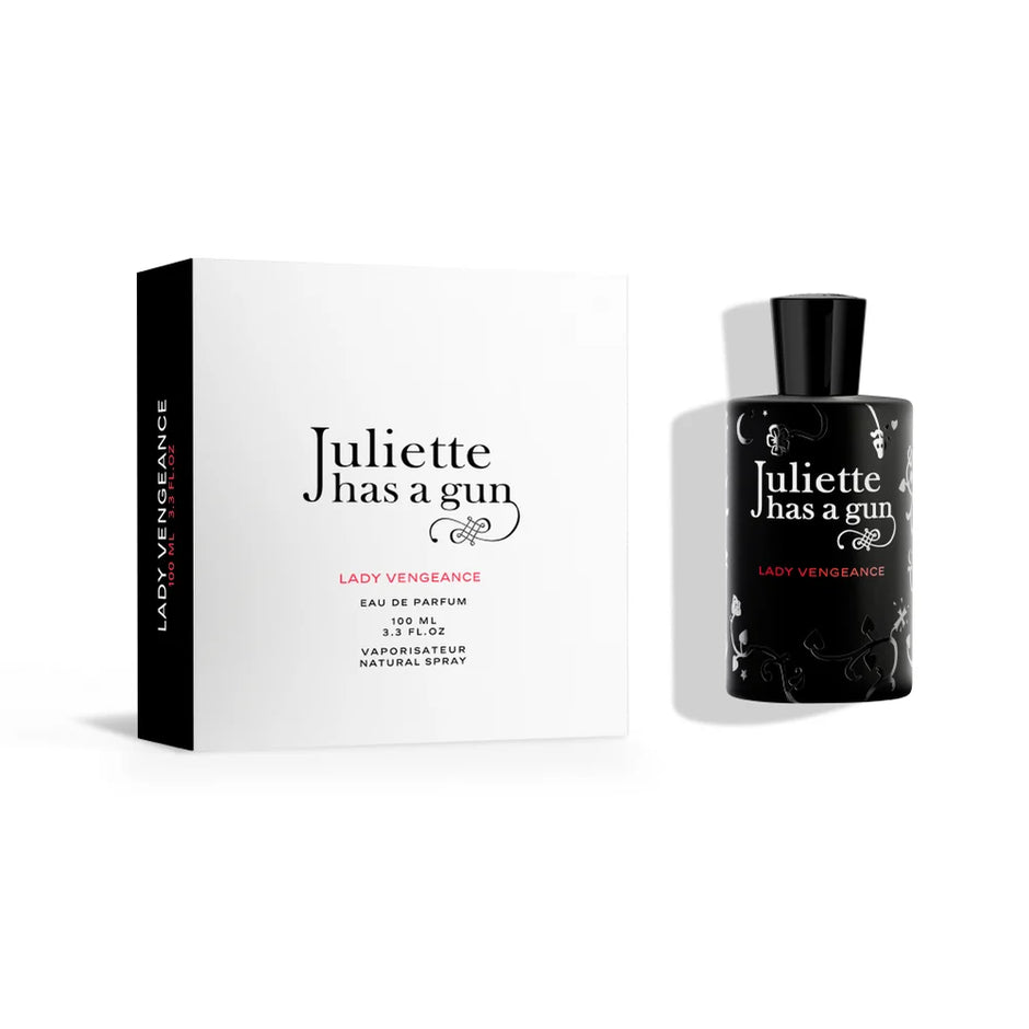 Juliette Has A Gun Lady Vengeance Eau de Parfum bottle with its white gift box