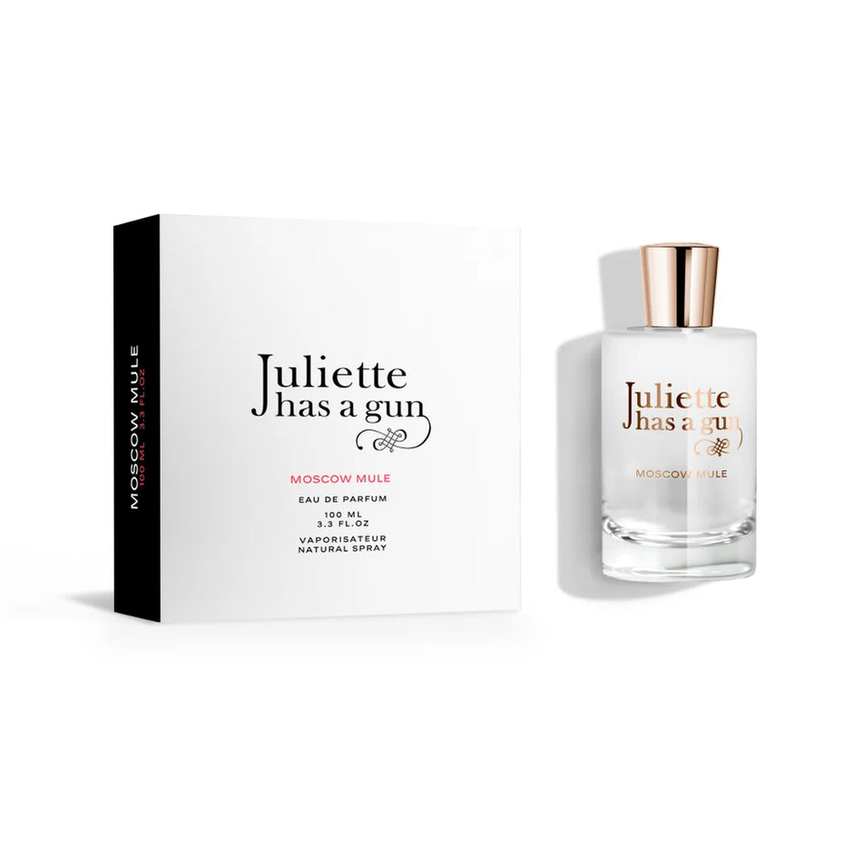 Juliette Has A Gun Moscow Mule Eau de Parfum bottle with its white gift box