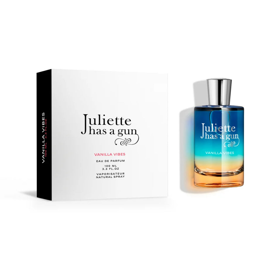 Juliette Has A Gun Vanilla Vibes Eau de Parfum bottle with its white gift box