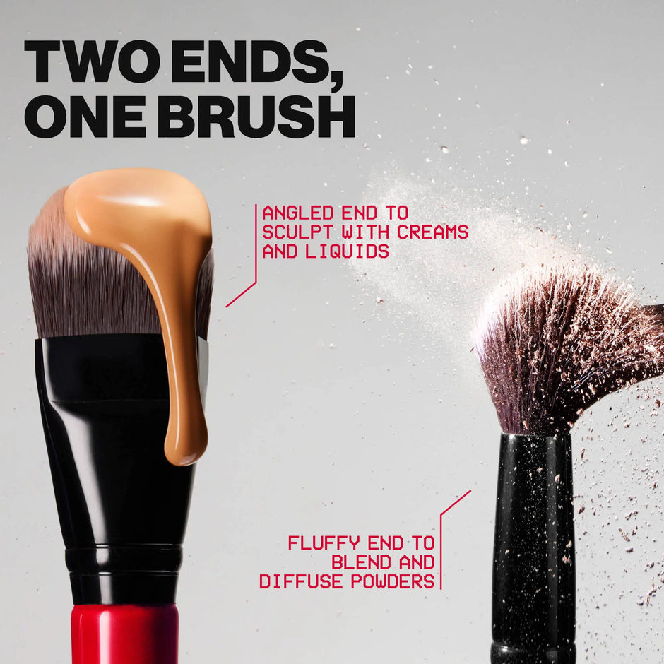 Smashbox 2-in-1 Contour Brush in use