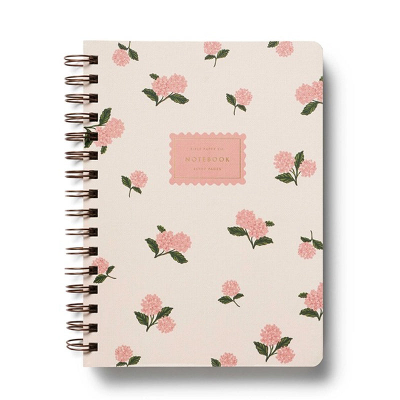 rifle-paper-co-pink-hydrangea-spiral-notebook