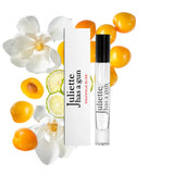 JULIETTE HAS A GUN | Magnolia Bliss Eau de Parfum — Travel Spray, Juliette Has A Gun Magnolia Bliss Eau de Parfum 7.5 ml travel spray with magnolia blossoms and orange slices