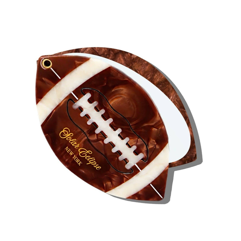 SOLAR ECLIPSE | Hand-painted Vintage Football Compact Mirror