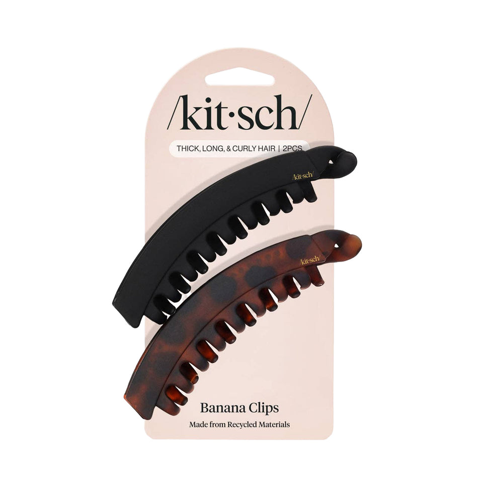KITSCH | Banana Clip 2pc - Black & Tort