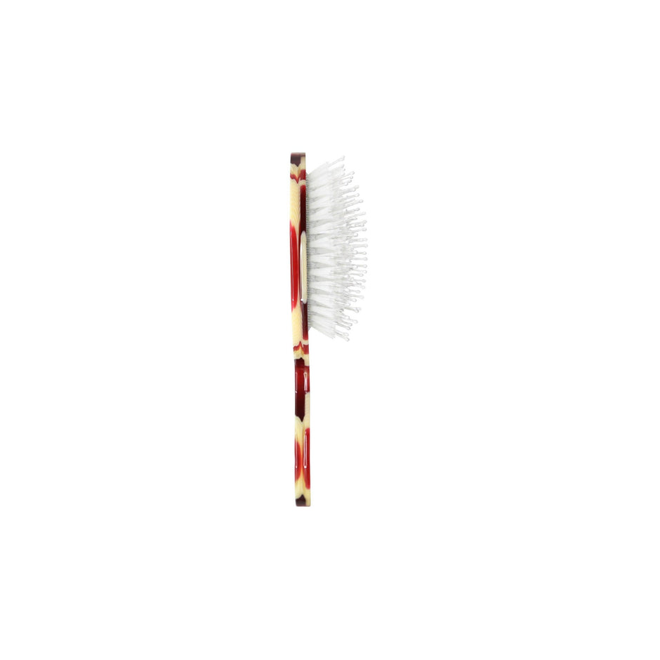 Solar Eclipse hand-painted eco-friendly teddy brush with white bristles on white background