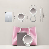 FANCII Sadie mirror dimensions and size comparison with iPad and carrying case