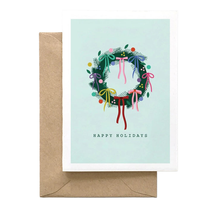 spaghetti-&-meatballs-happy-holidays-wreath-design-card