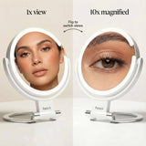 FANCII Sadie mirror 1x and 10x magnification comparison view with flip function