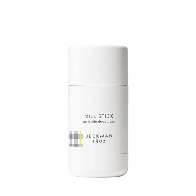 Beekman 1802 Milk Stick invisible deodorant on a white background
