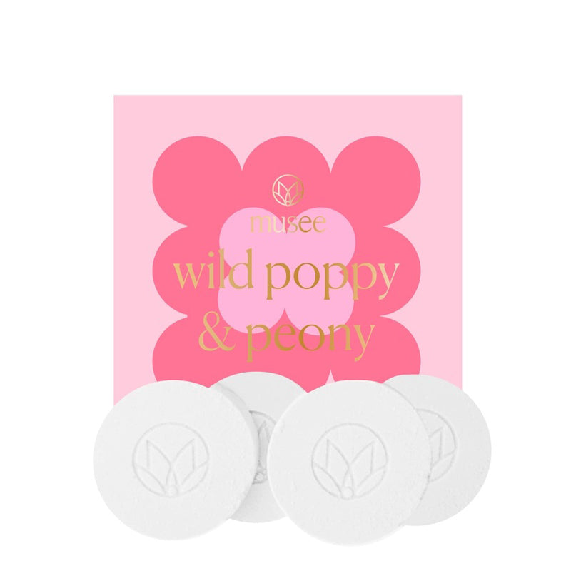 MUSEE BATH | Wild Poppy & Peony Shower Steamers