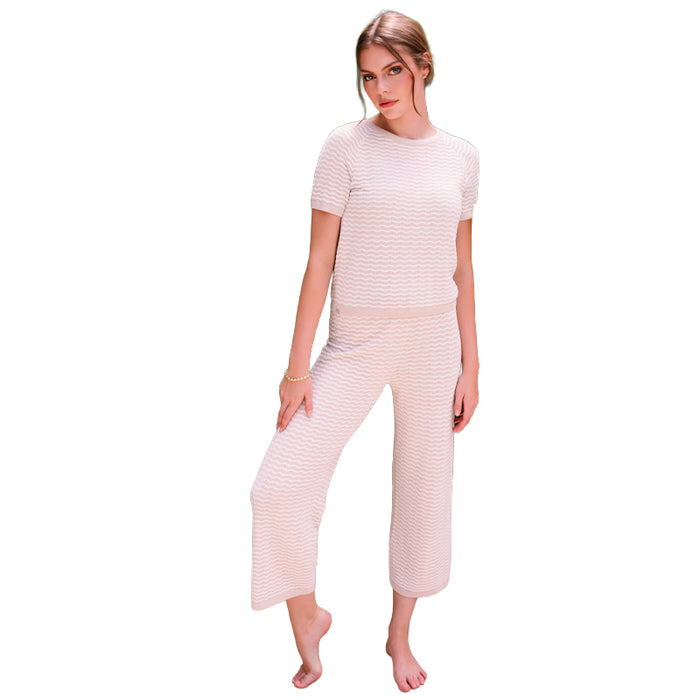 BAREFOOT DREAMS | CozyChic Ultra Lite® Palazzo Capris - Pearl