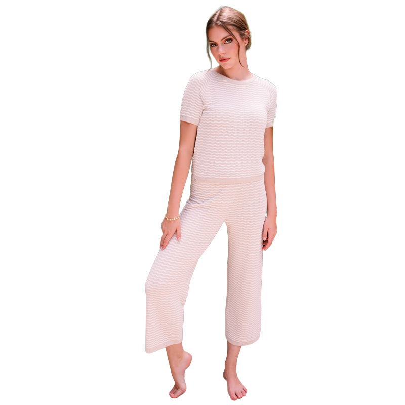 BAREFOOT DREAMS | CozyChic Ultra Lite® Palazzo Capris - Pearl