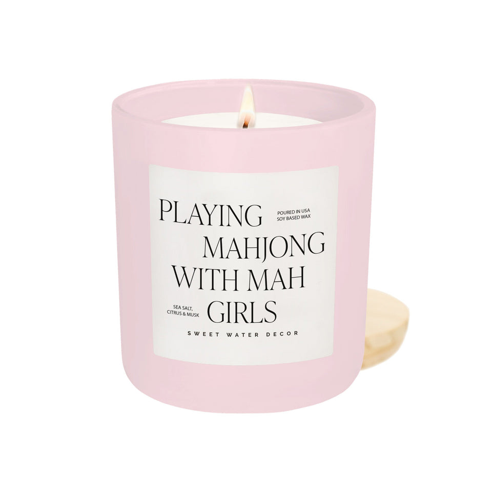 SWEET WATER DECOR | Playing Mahjong with Mah Girls Soy Candle