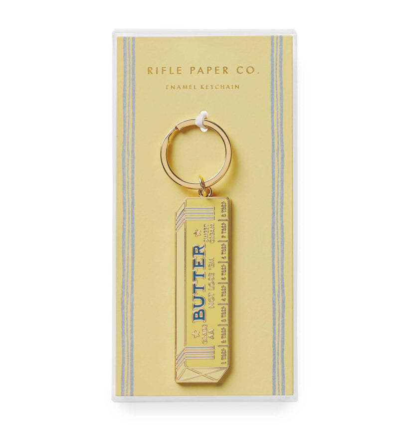 RIFLE PAPER CO. | Butter Not Lose 'Em Enamel Keychain