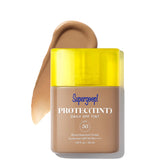 Supergoop! Protec(Tint) Daily SPF Tint with yellow cap on a white background