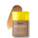 Supergoop! Protec(Tint) Daily SPF Tint with yellow cap on a white background