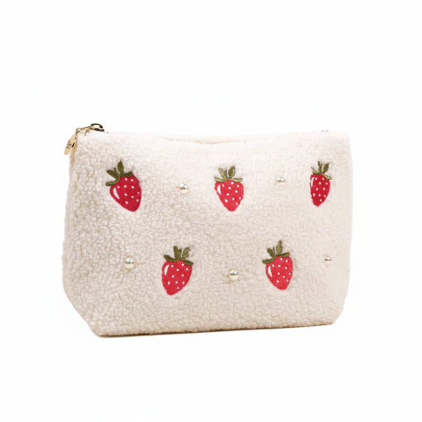 THE DARLING EFFECT | Strawberries & Pearls Teddy Pouch