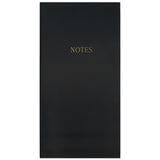 Black NOTES portable sticky notes booklet with gold lettering by Sweet Water Decor