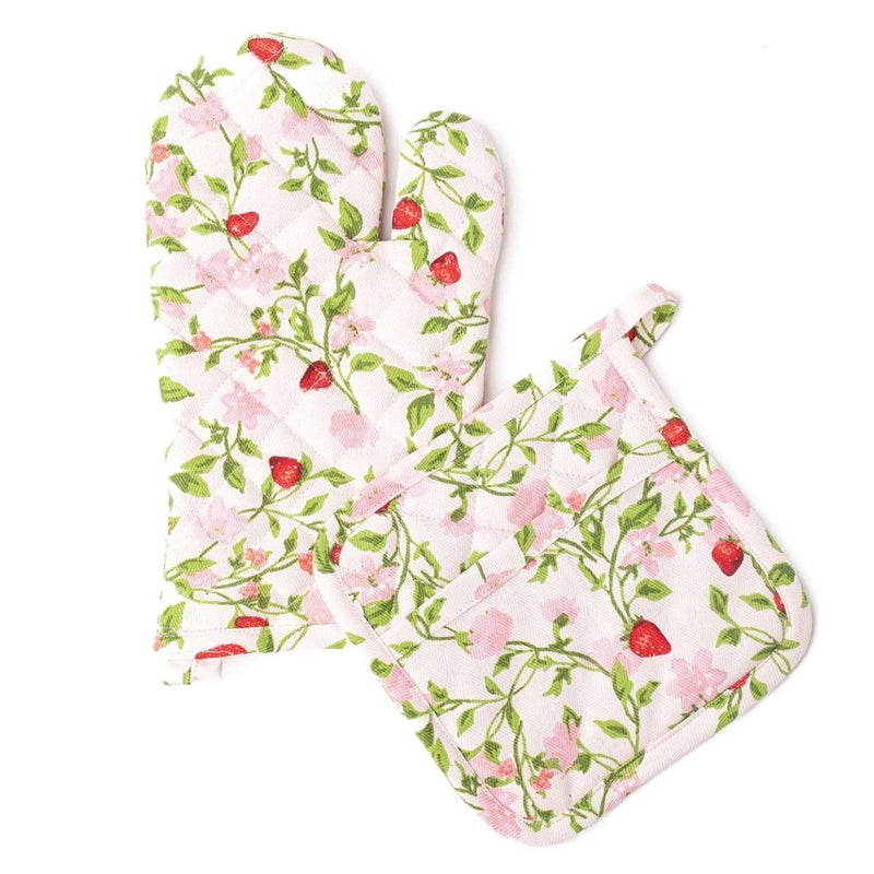Botanical Berry Oven Mitt Set