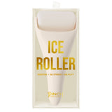 Pinch Provisions ivory ice roller in packaging with gold text on white background