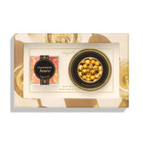 Sugarfina Champagne & Caviar 2pc Bento Box with champagne bears and chocolate caviar candies