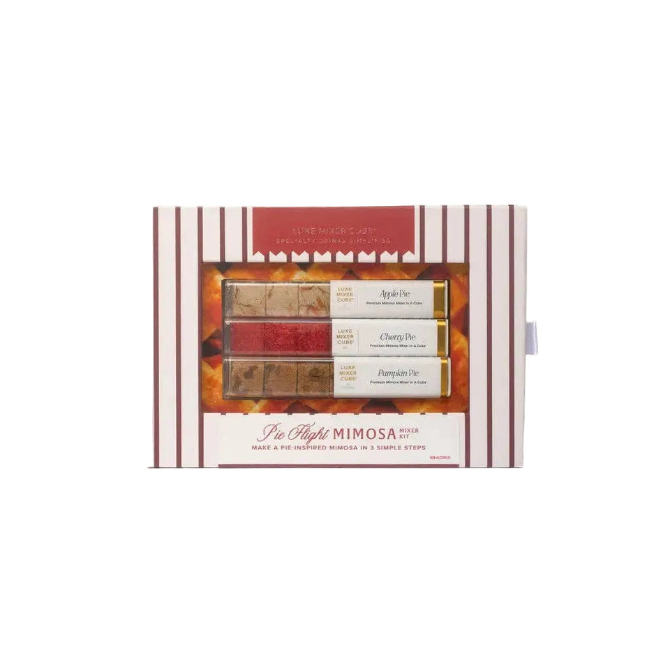 Teaspressa Luxe Mixer Cube Pie Flight Mimosa Kit with three flavored drink mixes
