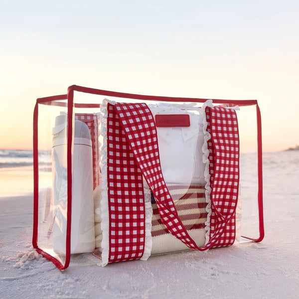 CASE-MATE | Cherry Eyelet Gingham Jelly Tote Bag
