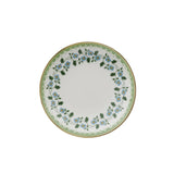 Rifle Paper Co. Portico porcelain ring dish with blue floral border and gold trim
