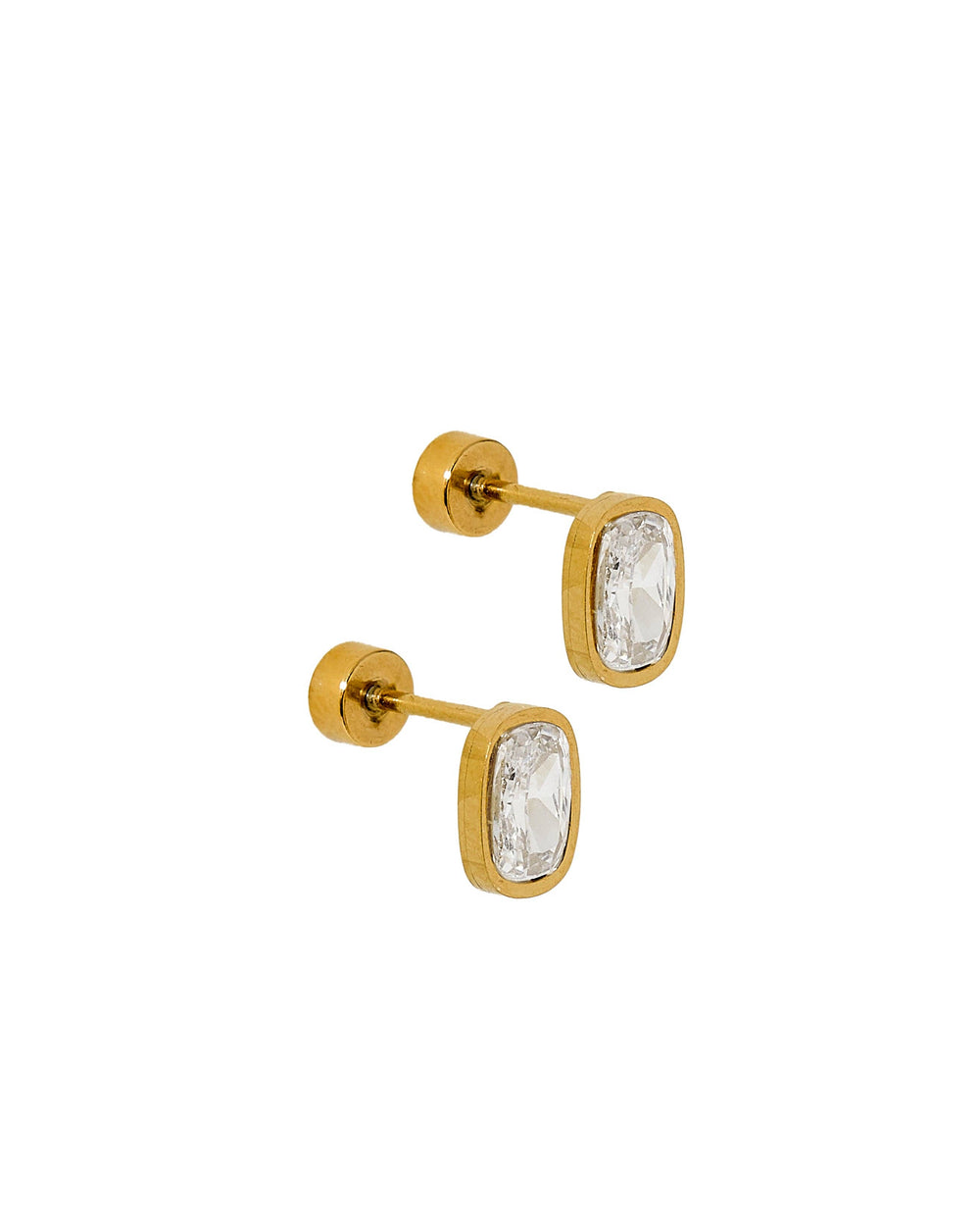 LINNY CO | Screwback Stud Earrings - Kay Clear