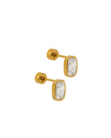 LINNY CO | Screwback Stud Earrings - Kay Clear