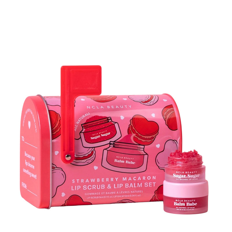 NCLA-BEAUTY-Strawberry-Macaron-Valentine's-Day-Lip-Care-Set