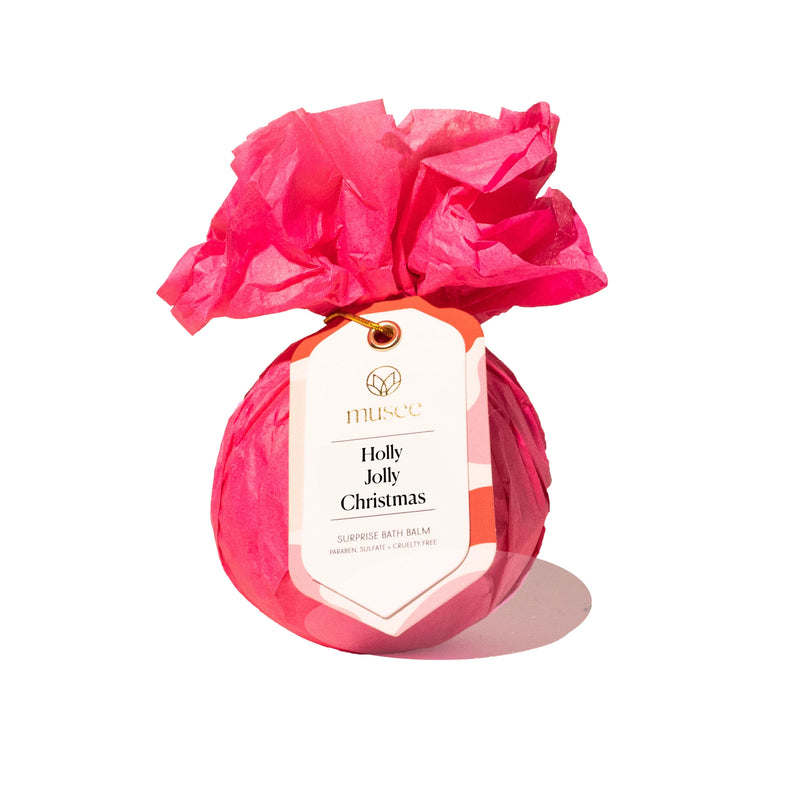 MUSEE BATH | Holly Jolly Christmas Bath Bomb