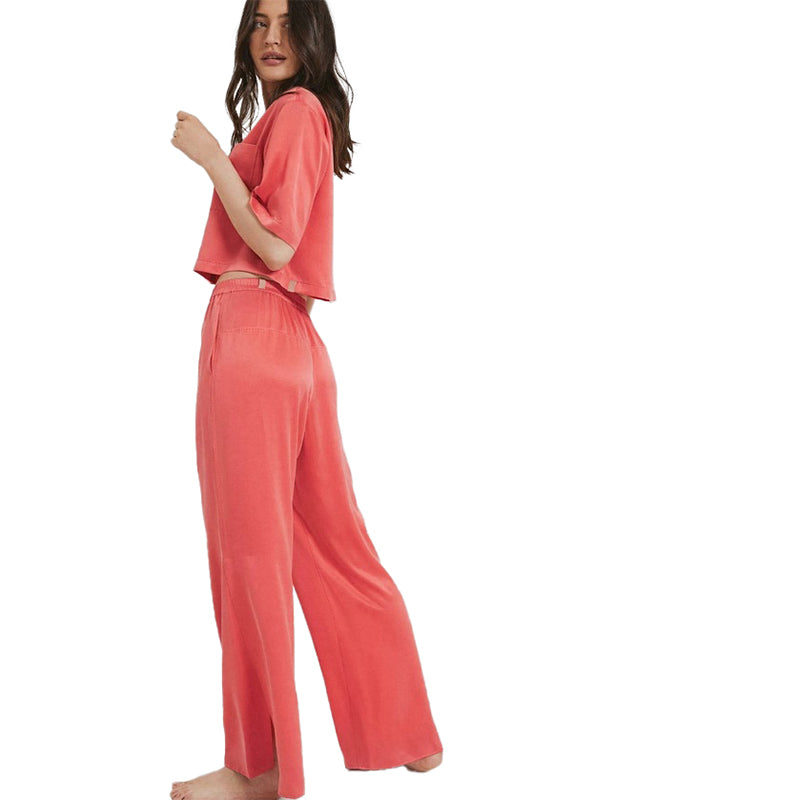 Washable Silk Pant High Waisted Wide Leg Trousers Washable