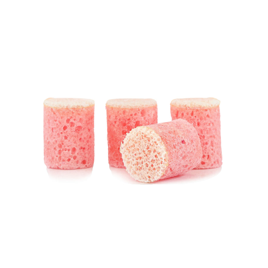 SPONGELLÉ Bubblegum PediPOP Buffer Bits - pink exfoliating foot sponges with porous texture