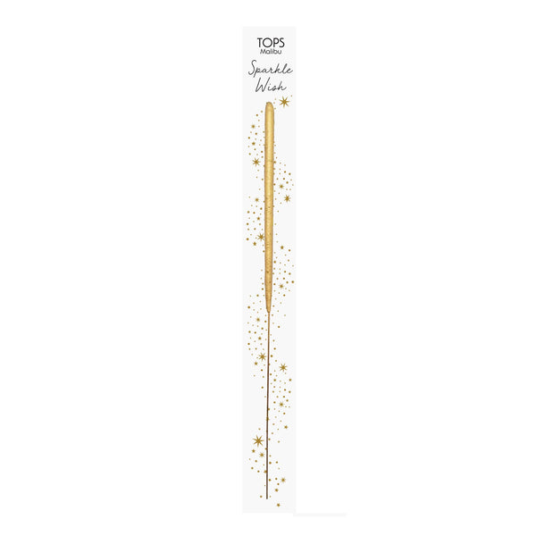 gold, sparkler in white packaging that reads "Sparkle Wish"