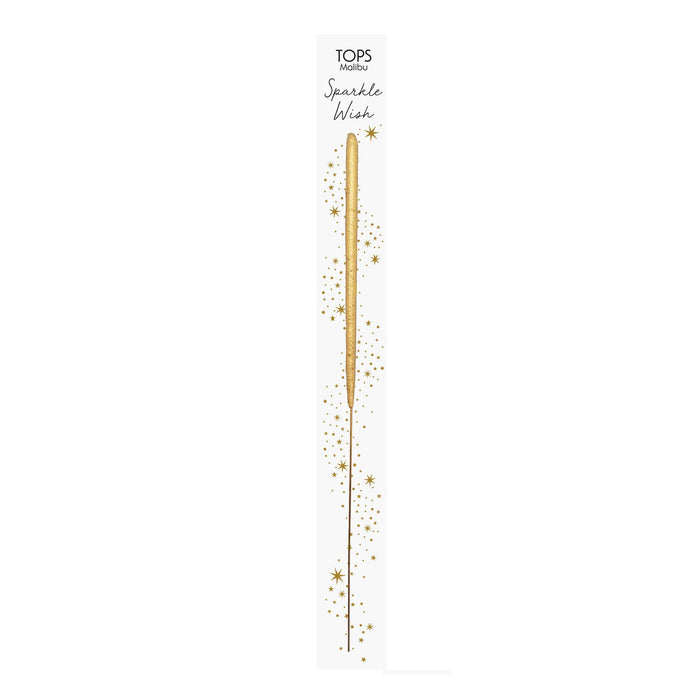 gold, sparkler in white packaging that reads "Sparkle Wish"