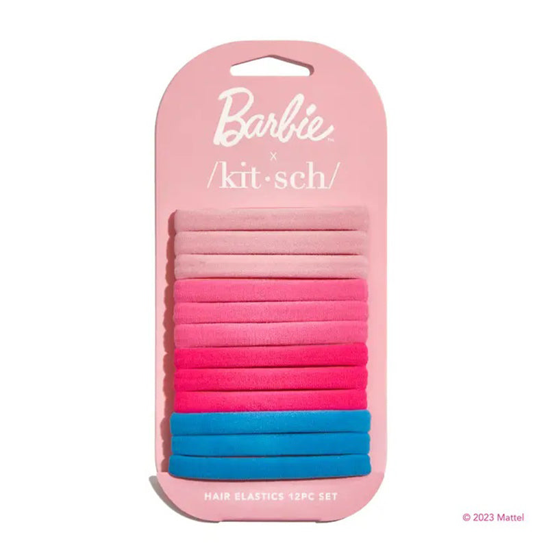 kitsch-barbie-nylon-hair-elastics-pack-of-12