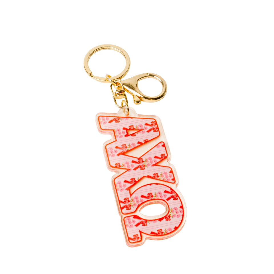 THE DARLING EFFECT | Sorority Oh So Fancy Letter Acrylic Keychain