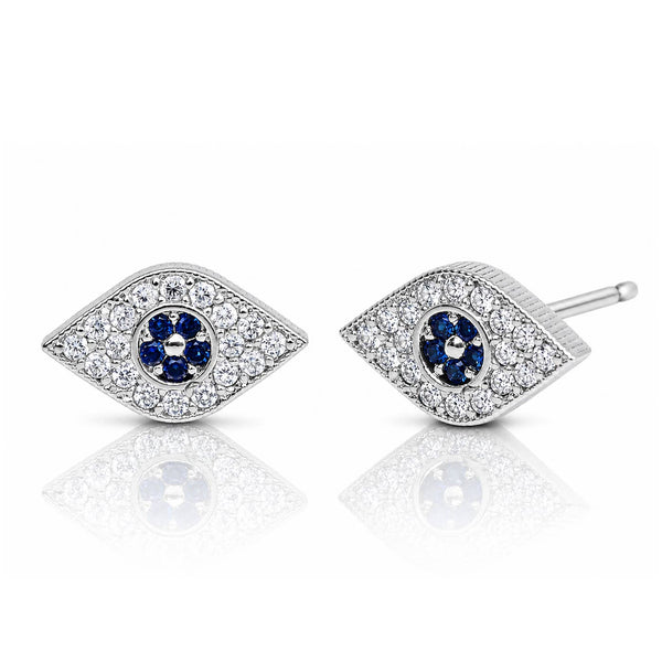 TAI RITTICHAI | Pave Evil Eye Studs