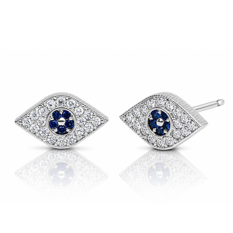 TAI JEWELRY | Pave Evil Eye Studs