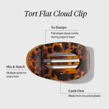 Tortoiseshell flat cloud clip with text on a white background