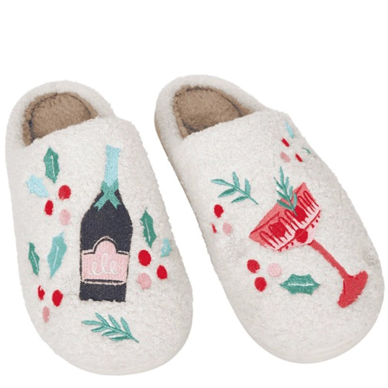 KATYDID | Holiday Champagne Slippers
