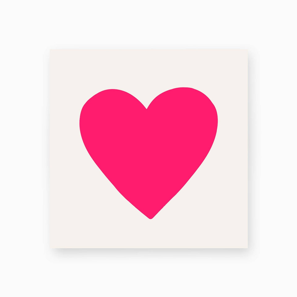 Pink embossed heart decorative matchbox by Frankie & Claude on cream background