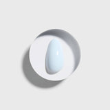 CELEBRITIPS Sky Short Almond nails in light blue shade on white circular display