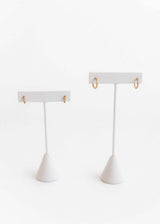 LINNY CO | Huggie Earrings - Scarlett Hoop Gold 12mm CZ