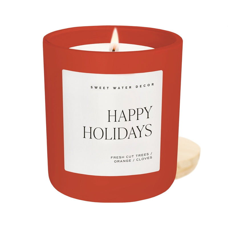 SWEET WATER DECOR | Happy Holidays Soy Candle