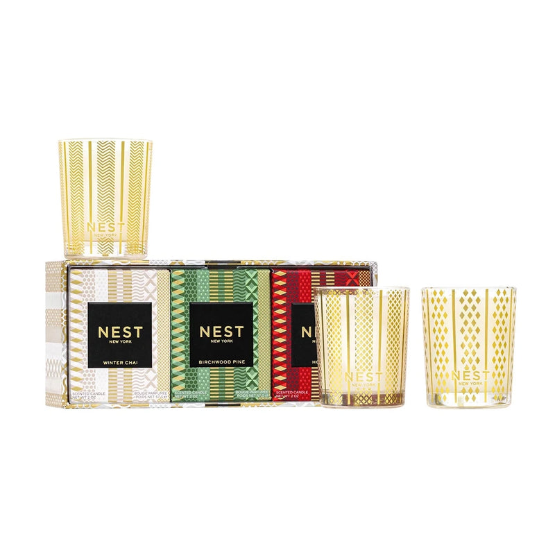 NEST NEW YORK | Holiday Festive Votive Trio